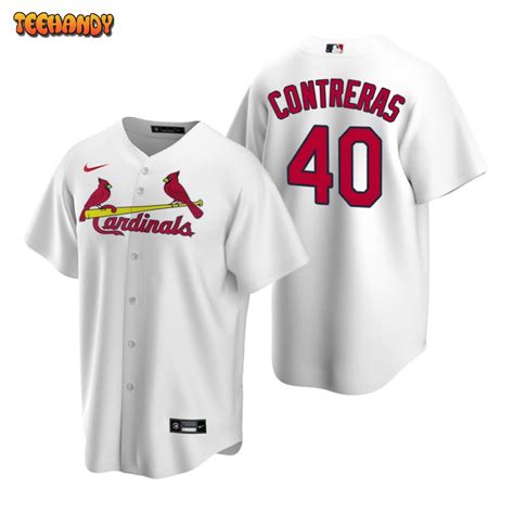 St. Louis Cardinals Willson Contreras White Home Replica Jersey