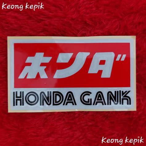 Jual Stiker Sticker Kecil Cutting Tulisan Honda Gank Shopee Indonesia