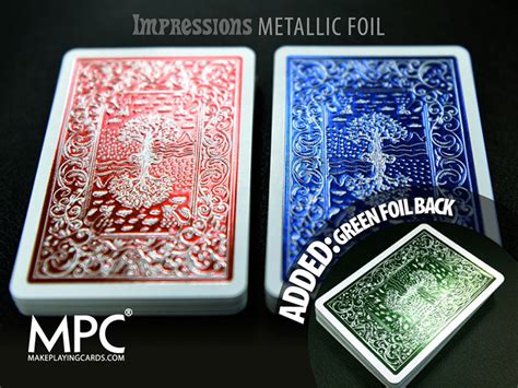 Impressions Metallic Foil Back Playing Cards