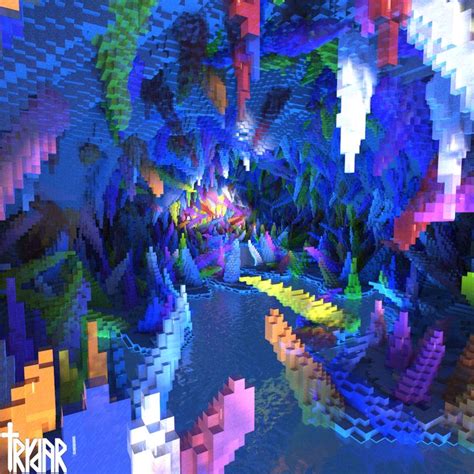 crystal caverns biome idea     world minecraft geode house