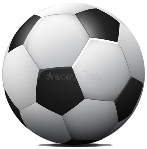 Realistic Soccer Ball Isolated Stock Vector Illustration Of Sign