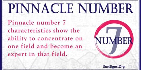 Numerology Pinnacle Number 7 High Sense Of Intuition