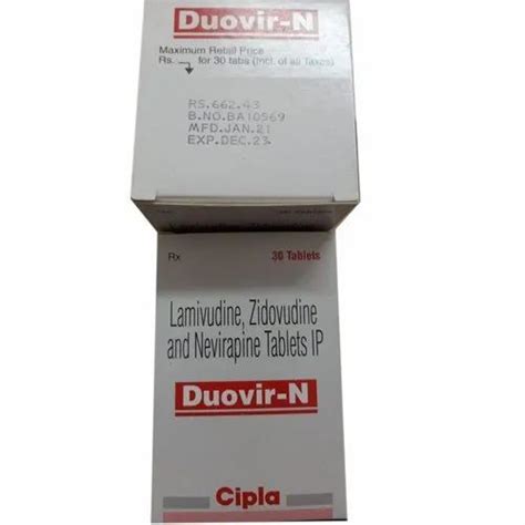 Duovir N Lamivudine Zidovudine Tablets Cipla Ltd Treatment Hiv