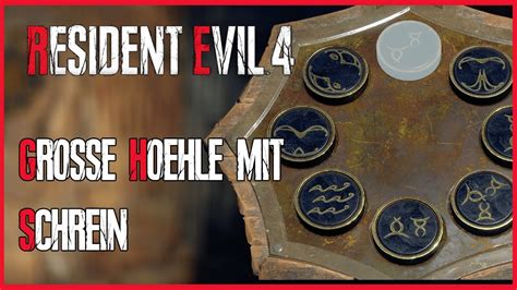 RESIDENT EVIL 4 Remake Große Höhle mit Schrein Rätsel Lösung YouTube