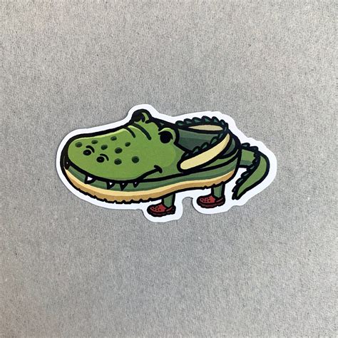 Crocs Crocodile Sticker Crocs Clogs Etsy In Crocs Crocodile