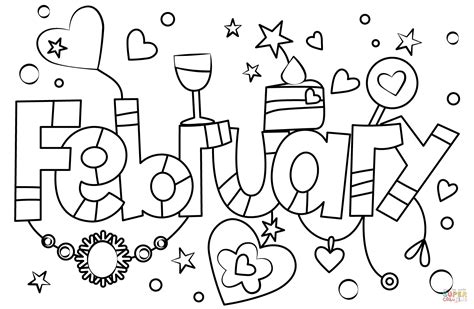 February Coloring Page Free Printable Coloring Pages