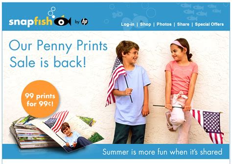 Snapfish 99 Prints For 99 Cents Penny Prints Shipping