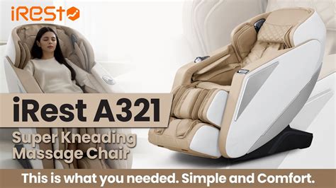 Irest A321 Sl Track Super Kneading Massage Chair Youtube