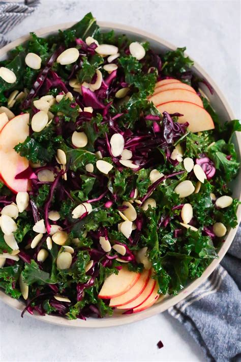 Chopped Red Cabbage Kale Salad - Primavera Kitchen