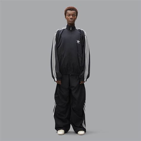 Balenciaga X Adidas Trefoil Track Suit Top Black The Sole Supplier