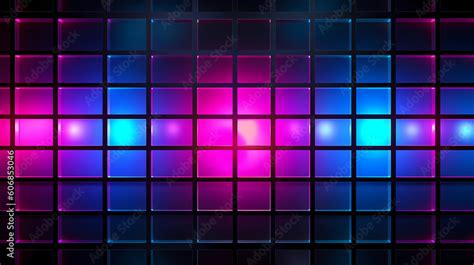 Background Wallpaper - Neon Grid - Grid pattern with vibrant neon ...