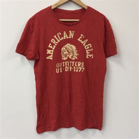 American Eagle 半袖tシャツ サイズm アメリカンイーグル Us古着 アメカジ インディアン ネイティヴアメリカン ー品切れ