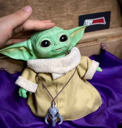 Cm Baby Yoda Grogu Figura Con Mochila Star Wars Con Sonido Real