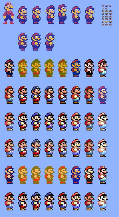 10x Combined SMB2 SMB3 Mario Sprite by Abbysek on DeviantArt