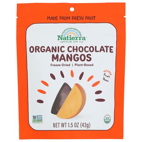 Natierra Organic Chocolate Covered Freeze Dried Mango Oz Delivery