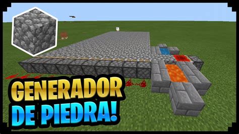 Como Hacer Un Eficaz Generador De Piedra En Minecraft Bedrock Pe