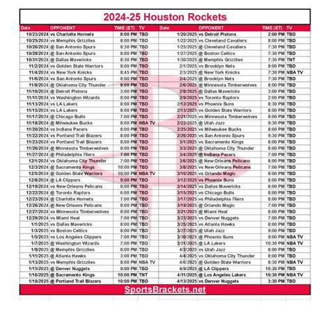 Printable Nba Schedule Tv Broadcasts Matchups Pdf Format