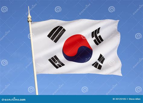 Bandeira De Coreia Do Sul Imagem De Stock Imagem De Cores 35125105