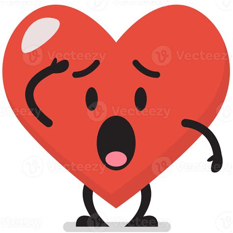 Confused Heart Character Emoji 23256118 Png