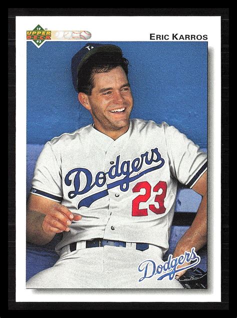 Eric Karros Upper Deck Los Angeles Dodgers Ebay