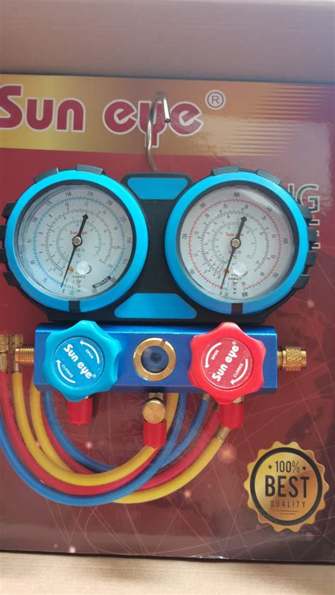 Double Manifold Gauge Set R410A R32 R22 R507A R 134a HotelSOS