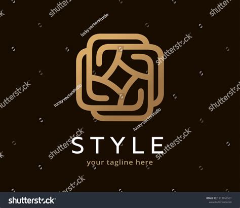 Abstract Monogram Logo Symbol Template Design Vector Emblem Concept