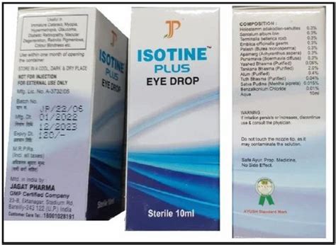 Isotine Eye Drop 10 Ml At Rs 115 Piece Isotine Plus Eye Drop In