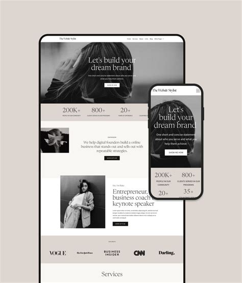 Shop Kajabi Website Templates The Website Stylist