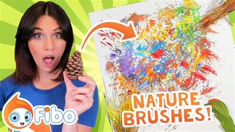 Nature Brushes And Stamps Process Art For Kids Fibo Art Youtube