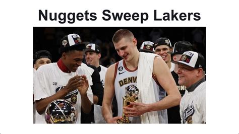 Nuggets Sweep Lakers Advance To First Finals Youtube