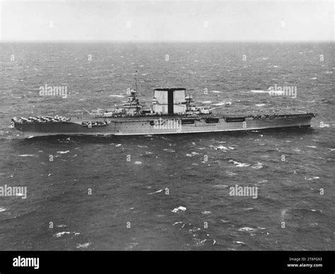 Uss Saratoga Cv 3 Underway At Sea On 7 February 1932 Stock Photo Alamy