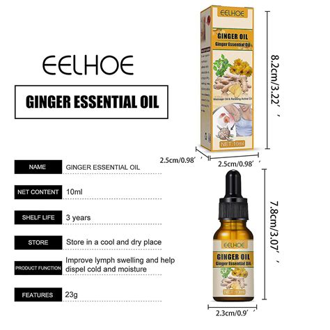 Ginger Oil Lymphatic Drainage Massage Oil Abdominal Drainage Ginger Oil