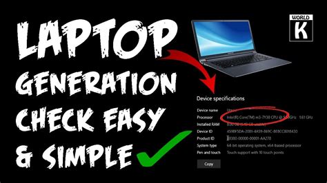 Check Your Laptop Processor Generation Find Intel Processor Generation Windows 1087 Easily