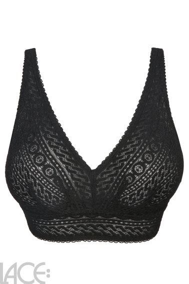 Primadonna Lingerie Montara Bralette Zonder Beugel E G Cup Black Lace