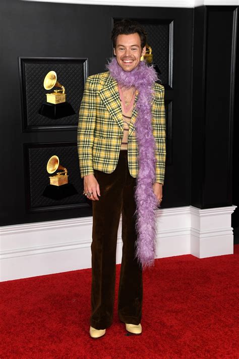 Harry Styles Opened The Grammys In A Leather Suit And No Shirt And Im Not Well Vogue