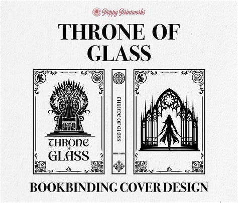 Throne Of Glass Bookbinding Cover Design Png File Throne Of Glass Book 1 Vinyl Book Cover