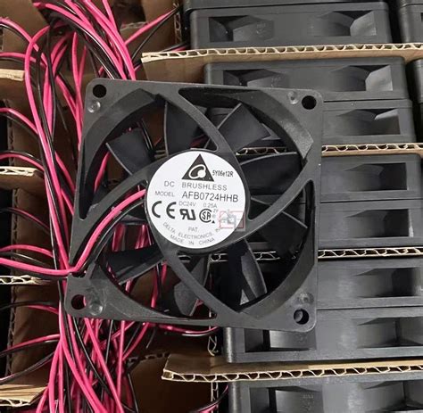 Delta AFB0724HHB 24V 0 25A 2wires Cooling Fan