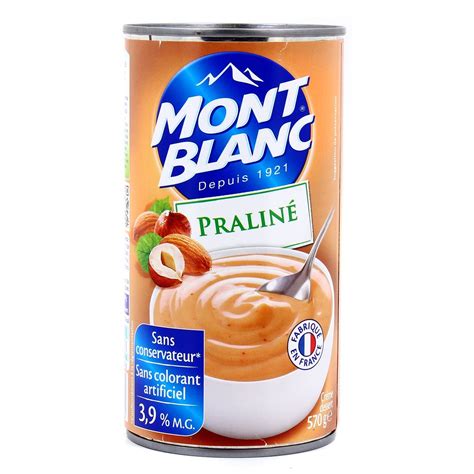 Livraison à domicile Mont Blanc Crème dessert praliné 570g