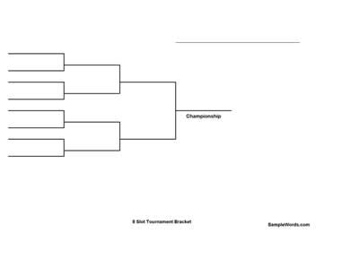 8 Team Tournament Bracket Template | Free Word Templates