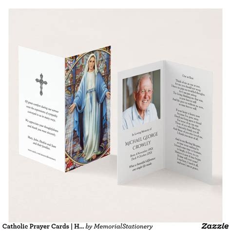 Catholic Prayer Cards | Hail Mary | Zazzle