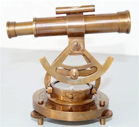 5 Vintage Brass Theodolite Alidade Compass Antique Survey Transit