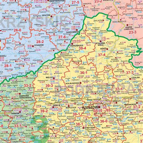 Polska Mapa Cienna Kodowa Arkusz Laminat Erli Pl