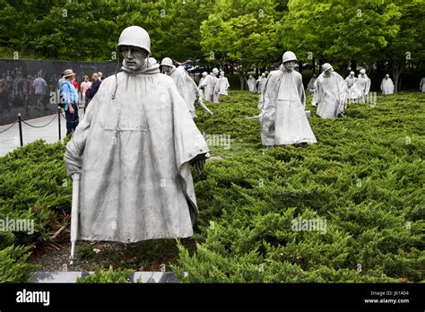 The Korean War Veterans Memorial Washington Dc Usa Stock Photo Alamy