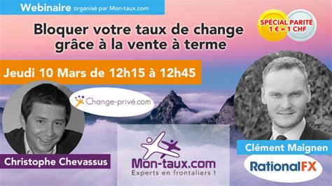 WEBINAIRE Bloquer votre taux de change grâce à la vente à terme