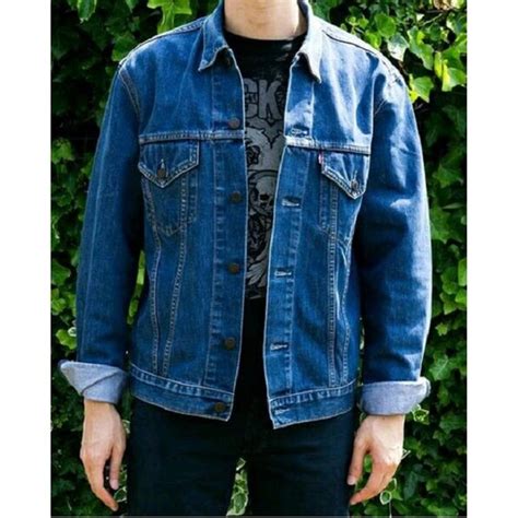 Jual Jaket Denim Biru Dongker Jaket Jeans Warna Biru Dongker Biowash