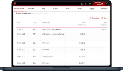 Check Account Transaction Posb Singapore