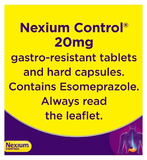 42 Tablets Nexium Control Heartburn Acid Reflux Gastro Resistant