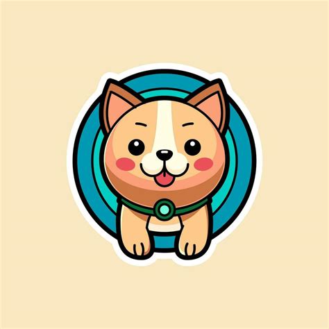 Cute Pet Simple Logo Mascot Vector Illustration 26324089 Vector Art at ...