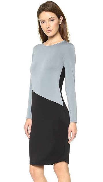 Dkny Colorblocked Long Sleeve Dress Shopbop