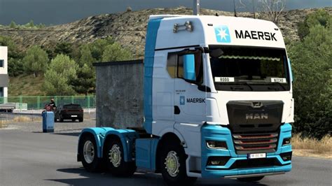 Ets2 Man Tgx 2020 Maersk Skin By Rodonitcho Mods 1st 1 47 V 1 0